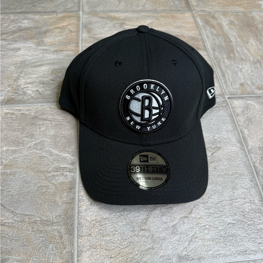Brooklyn Nets New Era 39Thirty Hat Mens Size Medium-Large Black  NBA Basketball